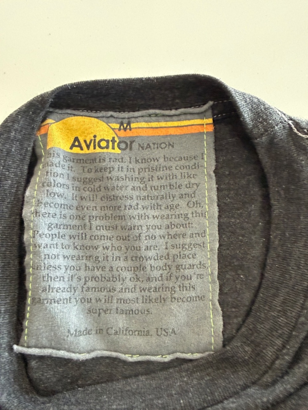 Aviator Nation lightening bolt boyfriend Tee Shirt - Picture 3 of 4